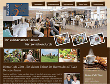 Tablet Screenshot of cafe-zimt.de
